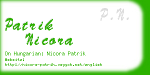 patrik nicora business card